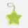 Пешеходный светоотражатель с цепочкой «Звезда», желтый неон