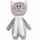 Мягкая игрушка BEASTIE TOYS, котик с белым шарфом