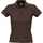 Рубашка поло женская PEOPLE 210 шоколадно-коричневая, размер S