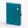 Ежедневник FAVOR METAL, недатированный, бирюзовый
