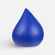 Антистресс «Капля», синий