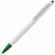 Ручка шариковая TICK, белая с зеленым