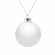 Елочный шар FINERY GLOSS, 8 см, глянцевый белый