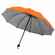 Зонт наоборот складной STARDOME, оранжевый с серебристым