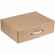 Коробка самосборная LIGHT CASE, крафт, с белой ручкой