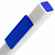Ручка шариковая SWIPER SQ, белая с синим