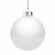 Елочный шар FINERY GLOSS, 10 см, глянцевый белый