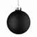 Елочный шар FINERY MATT, 10 см, матовый черный