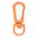 Застежка-карабин SNAP HOOK, S, оранжевый неон