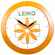 Часы настенные VIVID LARGE, оранжевые