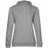 Толстовка с капюшоном женская HOODIE, серый меланж, размер XS