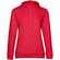Толстовка с капюшоном женская HOODIE, красный меланж, размер XS