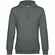 Толстовка с капюшоном унисекс KING, темно-серый меланж, размер S
