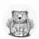 Футболка женская BEAR, белая, размер S