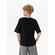 Футболка детская оверсайз TEEZER, черная, 6 лет