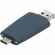 Флешка PEBBLE UNIVERSAL, USB 3.0, серо-синяя, 32 Гб