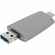 Флешка PEBBLE UNIVERSAL, USB 3.0, серая, 64 Гб