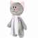 Мягкая игрушка BEASTIE TOYS, котик с белым шарфом