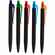 Ручка шариковая PRODIR QS01 PRT-P SOFT TOUCH, черная с голубым