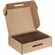Коробка самосборная LIGHT CASE, крафт, с черной ручкой