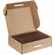Коробка самосборная LIGHT CASE, крафт, с белой ручкой