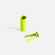 Наконечник для шнурка NOZZLE, VER.2, желтый неон