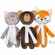 Мягкая игрушка BEASTIE TOYS, мишка с белым шарфом
