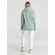 Толстовка с капюшоном унисекс HOODIE, серо-зеленая, размер XS