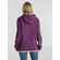 Толстовка с капюшоном унисекс HOODIE, фиолетовый меланж, размер XS