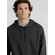 Толстовка с капюшоном унисекс HOODIE, серый меланж (антрацит), размер XS