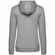 Толстовка с капюшоном женская HOODIE, серый меланж, размер XS