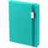 Ежедневник NEW FACTOR METAL, бирюзовый