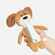 Мягкая игрушка BEASTIE TOYS, собачка с белым шарфом