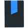 Ежедневник BOOKMARK, недатированный, черный с голубым