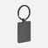 Брелок GUN METAL LEATHER RECTANGLE, графитовый
