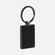 Брелок GUN METAL LEATHER RECTANGLE, графитовый