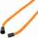 Шнурок для бейджа TUBE WOOD, оранжевый
