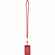 Шнурок для бейджа TUBE METAL, красный
