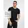 Футболка унисекс SENTI, черная, размер S
