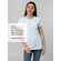 Футболка женская T-BOLKA STRETCH LADY, белая (холодный оттенок), размер S