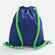 Рюкзак B3, синий с зелеными лямками