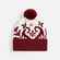 Шапка WINTERTUDE, красная с белым