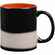 Кружка-хамелеон ON DISPLAY, матовая, черная с оранжевым