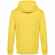 Толстовка с капюшоном унисекс KING, желтая, размер S
