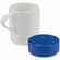 Кружка с силиконовой подставкой PROTEGE , синяя