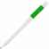 Ручка шариковая SWIPER SQ, белая с зеленым