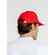 Бейсболка CLASSIC, красная с белым кантом