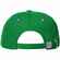 Бейсболка CLASSIC, ярко-зеленая с белым кантом