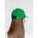 Бейсболка CLASSIC, ярко-зеленая с белым кантом