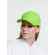 Бейсболка CLASSIC, зеленое яблоко с черным кантом